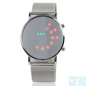 Grossiste, fournisseur et fabricant LW5/Newest Mirror Face Binary LED Steel Watch for Men Silver