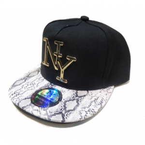 Casquette NY motif serpent  5,95 € HT  Réf 7789 