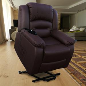 Fauteuil de massage releveur "Maximum" ECO-8198UP marron