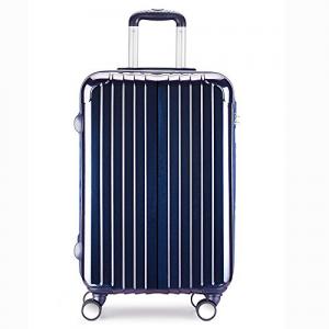 Valise Taille Cabine rigide 57cm bleu ultra leger ABS+PC 4 roues multicouleurs PARTY PRINCE