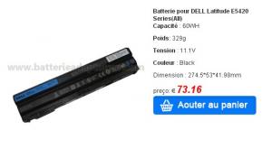 Batterie DELL Latitude E5420