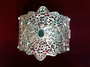  	Bracelet Marocain luxueux en argent