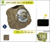 LAMPE SOLAIRE EN FORME DE ROCHE  -Ref. 8501