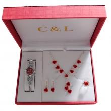 Coffret cadeau serti de fleurs pour femme