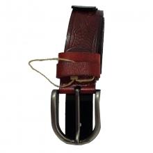 Ceinture en cuir avec boucle ardillon