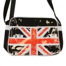 Sac bandoulière vernis motif Union Jack