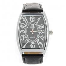 Montre-bracelet avec cadran rectangulaire et mouvement quartz