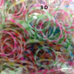 Élastiques multicolores 3D pour bracelet personnalisé