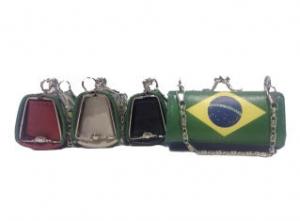 Porte-monnaie vintage motif drapeau brésilien