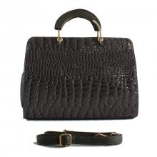 Sac à main croco vernis