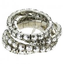 Bracelet multirang  pavé de strass femme