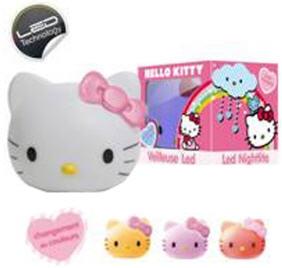 Veilleuse 3D tête d’Hello Kitty